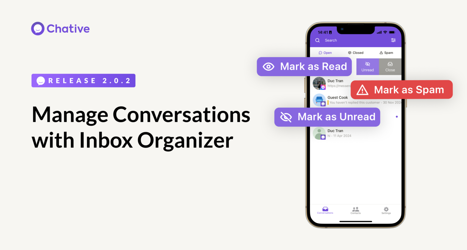 Release 2.0.2: Manage Conversations with Inbox Organizer