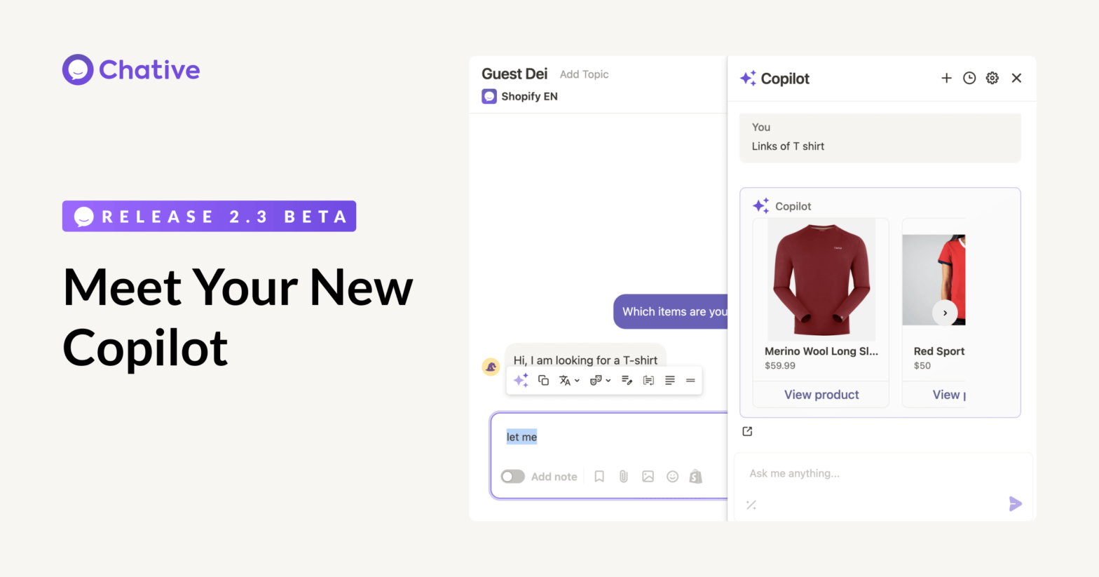 Meet Your New Copilot (Beta), 3x Faster Chats, 3x Faster Conversions